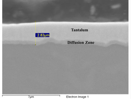 Tantalum Diffusion Zone